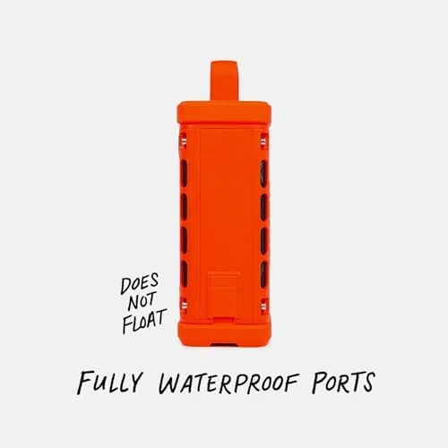 Another view of the Turtlebox Ranger, Ultra-Portable Bluetooth Speaker, Waterproof, Orange | Built For