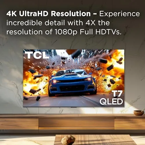 Console game running at high refresh rate on the TCL 65T7 screen