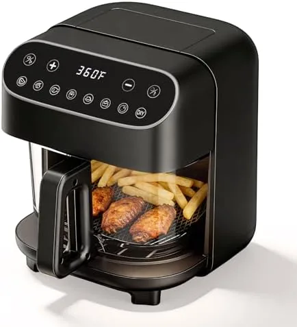 5 QT Glass Air Fryer, Non Toxic Airfryer with Digital Touch Control | 8 Review: Tested and Rated