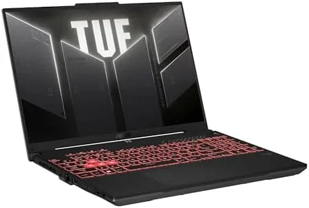 Close look at the ASUS TUF Gaming A16 Laptop: AMD Ryzen 7 7445HS, 16" build quality
