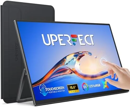 UPERFECT Portable Monitor Touchscreen 15.6 Inch 125% sRGB Travel Monitor | with Adjustable Stand Review: Tested and Rated