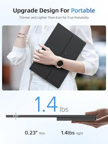 Another view of the UPERFECT Portable Monitor Touchscreen 15.6 Inch 125% sRGB Travel Monitor
