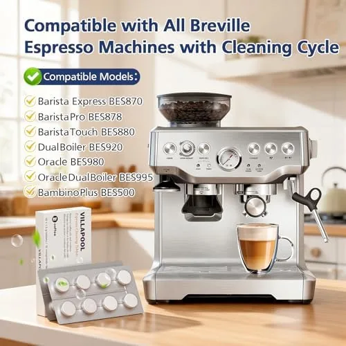 Close look at the 16 Pack BEC250 Espresso Cleaning Tablets Compatible with Breville Barista build quality