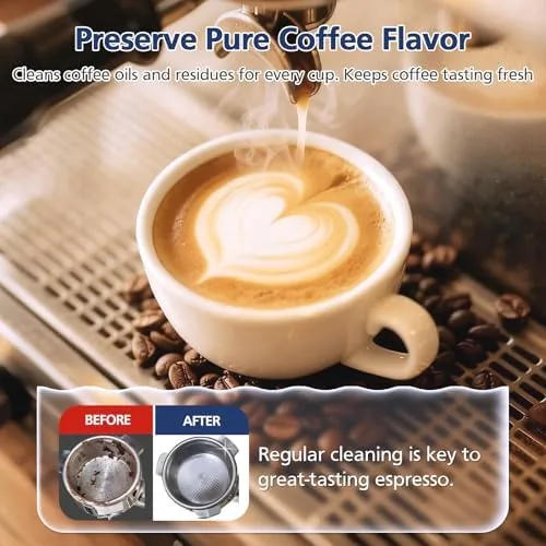 The 16 Pack BEC250 Espresso Cleaning Tablets Compatible with Breville Barista in real use