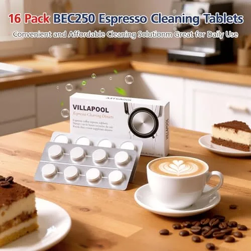 The 16 Pack BEC250 Espresso Cleaning Tablets Compatible with Breville Barista compared in context
