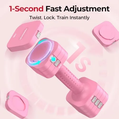 The FEIERDUN DB3 5-in-1 Adjustable Dumbbell Set, 6LB/10LB Pair Adjustable Weights in real use