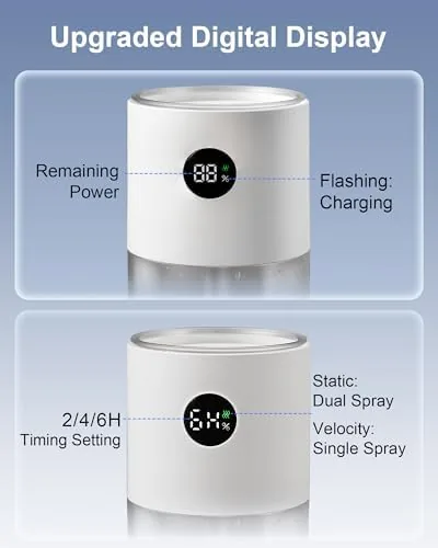 Close look at the 3000mAh Rechargeable Humidifier for Car Cup Holder, Digital Display | build quality