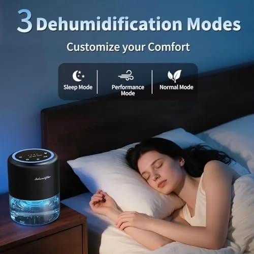 The 44oz(1.3L) Small Dehumidifier for Home, Auto-Off Quiet Portable Dehumidifier with in real use