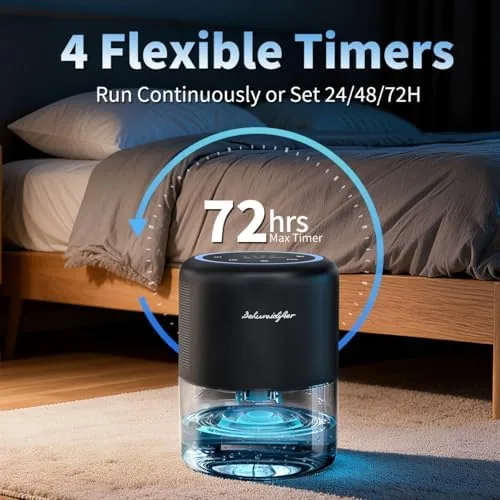 Another view of the 44oz(1.3L) Small Dehumidifier for Home, Auto-Off Quiet Portable Dehumidifier with