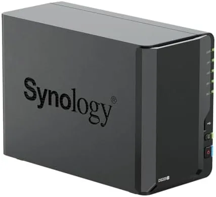 Another view of the Synology DS225+ 2-Bay Diskstation NAS (Intel Celeron J4125 Quad-Core, 2