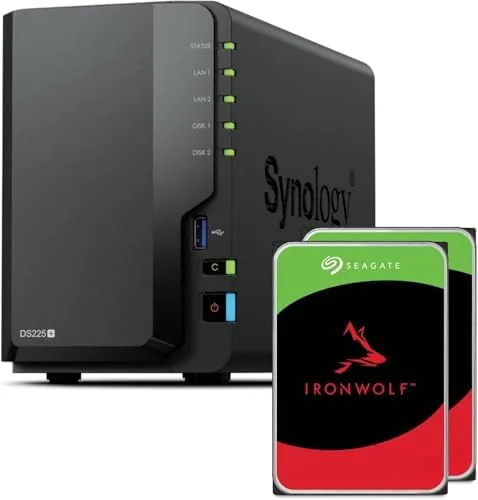 The Synology DS225+ 2-Bay Diskstation NAS (Intel Celeron J4125 Quad-Core, 2 compared in context
