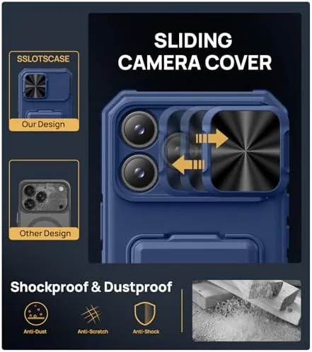 Another view of the SSLOTSCASE for iPhone 17 Pro Max Case with Privacy Screen