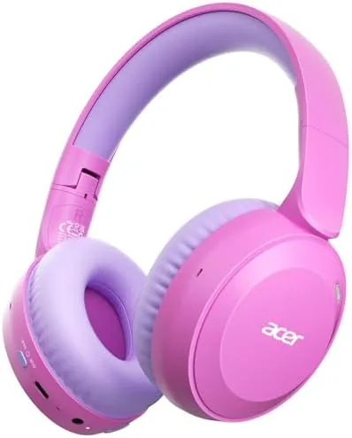 Acer Kids Bluetooth Headphones, 85/94dB Volume Limiter, Foldable Wireless Over-Ear Headphones for iPad, Travel Review: Tested and Rated