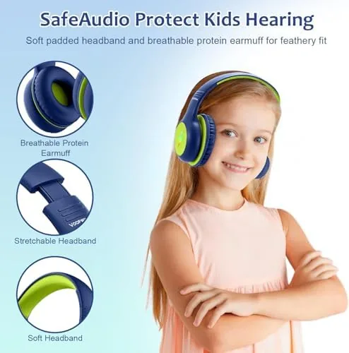 The Voopwink Kids Headphones Wired with Microphone, USB Type C Headphones compared in context