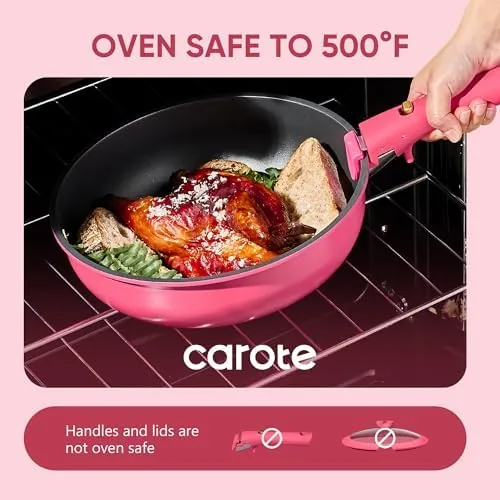 The CAROTE cookware set packed in a camping bag beside a tent