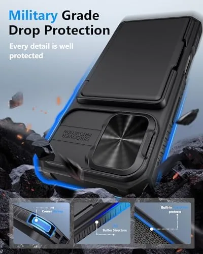 Another view of the ATATOO for iPhone 17 Case Wallet with 2X Privacy Screen