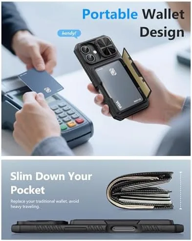 The ATATOO for iPhone 17 Case Wallet with 2X Privacy Screen compared in context