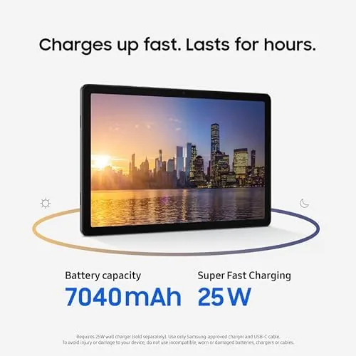 Detail shot of the Samsung Galaxy Tab A11+ 8GB RAM, 256GB Storage, Large Display features