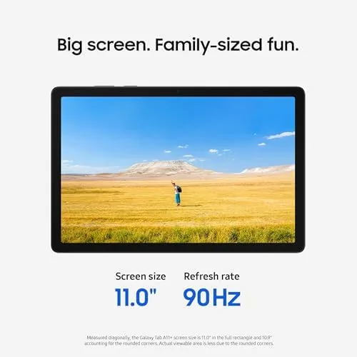 Another view of the Samsung Galaxy Tab A11+ 8GB RAM, 256GB Storage, Large Display