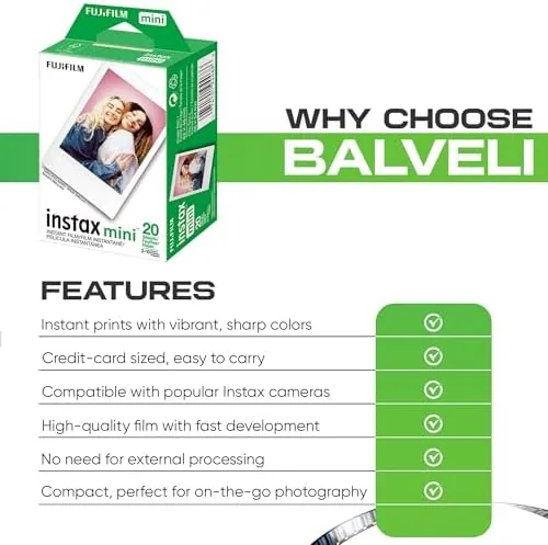 Another view of the Fujifilm Instax Mini Film Two Instant Film Twin Packs