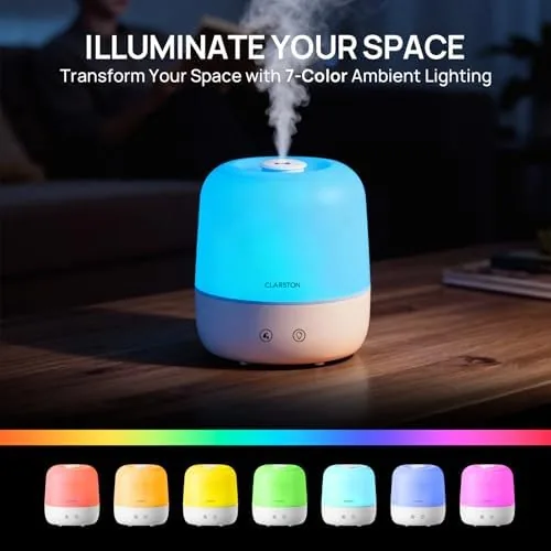 The Clarston Humidifiers for Bedroom, 2L Cool Mist Humidifier, 24dB Quiet compared in context
