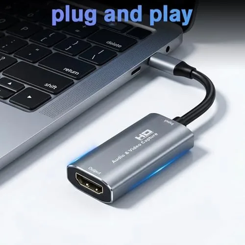 The Video Capture Card, 4K USB3.0 HDMI to USB C, 1080P60FPS in real use