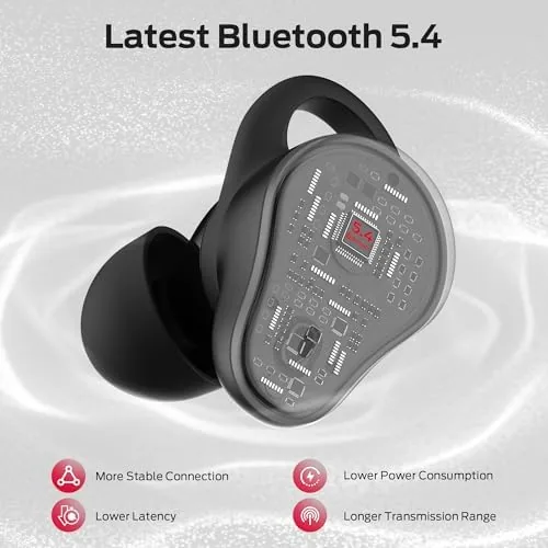 Another view of the Monster N-Lite 210 Wireless Earbuds, Bluetooth 5.4 in-Ear Stereo Headphones