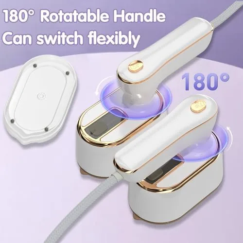 Close look at the Travel Steamer Iron for Clothes Mini - Portable Ironing Machine build quality