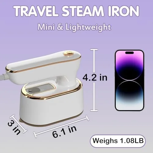 The Travel Steamer Iron for Clothes Mini - Portable Ironing Machine in real use