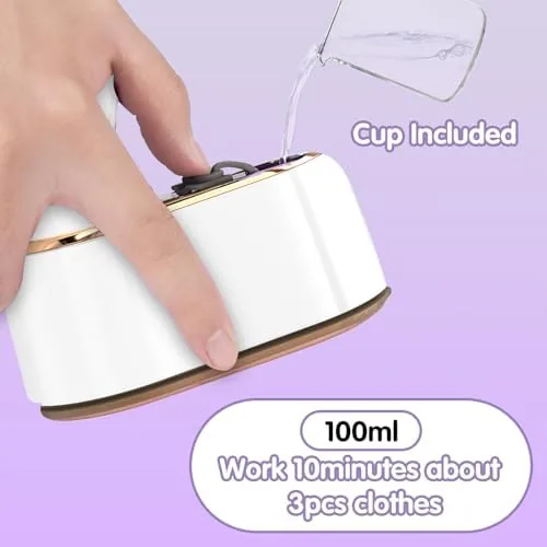 Another view of the Travel Steamer Iron for Clothes Mini - Portable Ironing Machine