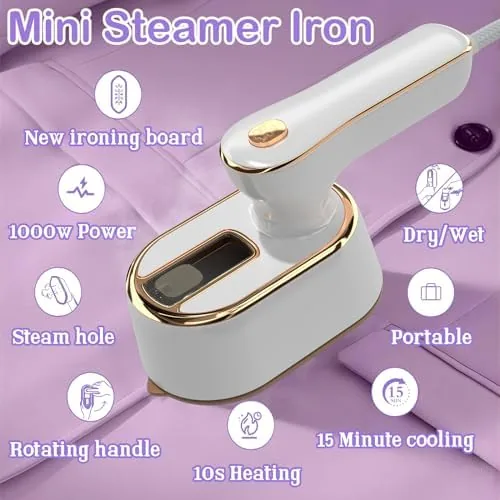 The Travel Steamer Iron for Clothes Mini - Portable Ironing Machine compared in context