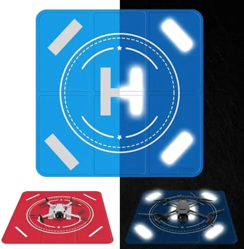 FPVtosky Drone Landing Pad Weighted, Nighttime Reflective & Foldable Launch Pad, Waterproof Helipad for Review: Tested and Rated