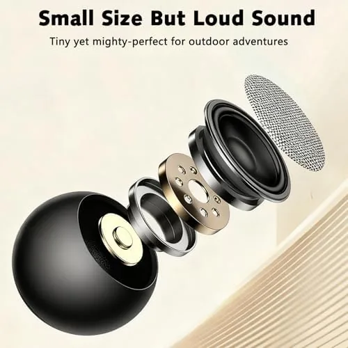 Close look at the Portable Mini Bluetooth Speaker, Small Wireless Speaker Bluetooth 5.3 with build quality