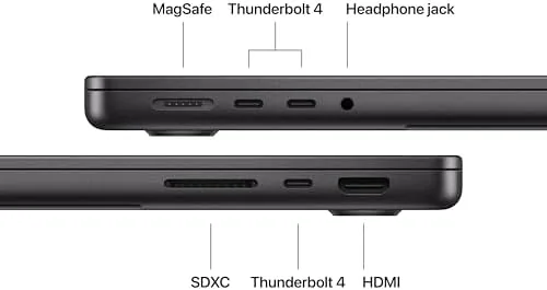 The MacBook Pro M5 in a coffee shop with the lid open