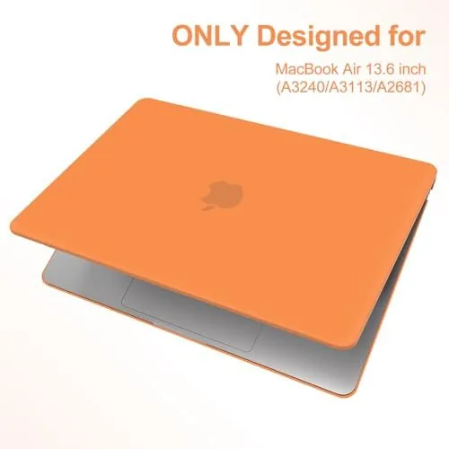 Close look at the G JGOO Compatible with MacBook Air 13 inch Case 2026 build quality