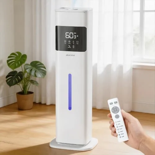 Humidifiers for Bedroom, Humidifier Large Room, White | Warm & Cool Mist, 2.1Gal/8L, 500 Review: Tested and Rated