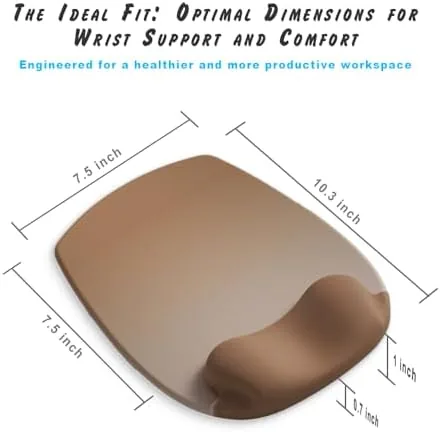 Testing the ErgoFlow Gel Wrist Rest Mouse Pad-Ergonomic Cushion for Desk, Cute over two weeks
