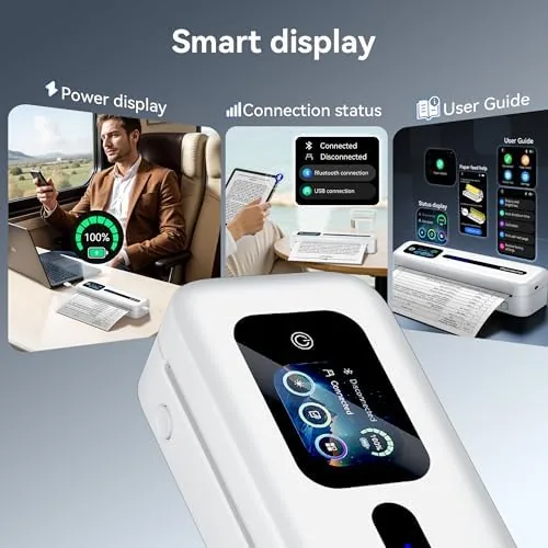 Close look at the Phomemo M832D Touchscreen Portable Printer Inkless Thermal Wireless Travel | build quality