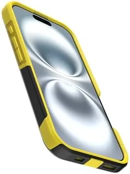 The OtterBox case after repeated drop tests showing minor scuffs on the corners