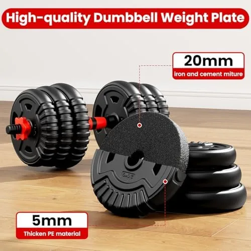 The Adjustable Dumbbell Set,22/33/45/70/90lb Free Weight Set with Connector,5-in-1 Dumbbell Set compared in context
