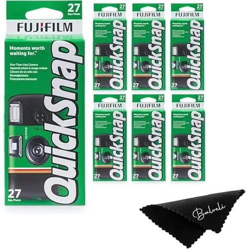 Overview of the Fujifilm Quicksnap Flash Disposable Camera 400 Iso, 6 Pack, 35mm