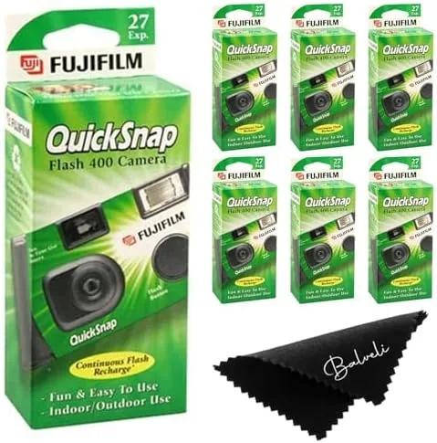 Close look at the Fujifilm Quicksnap Flash Disposable Camera 400 Iso, 6 Pack, 35mm build quality