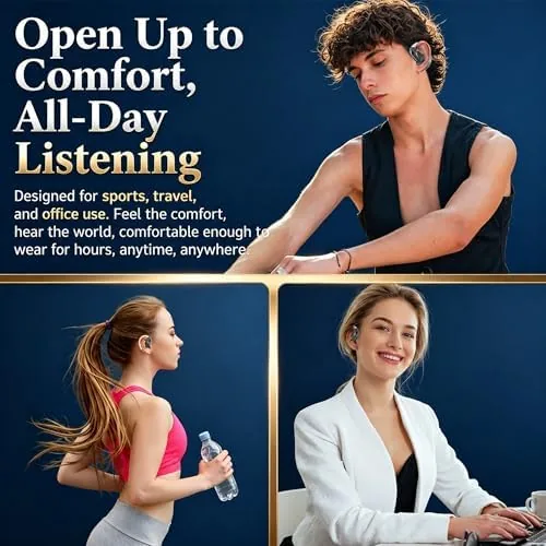 Testing the Open Ear Headphones, Wireless Headphones with Smart Digital Display & over two weeks