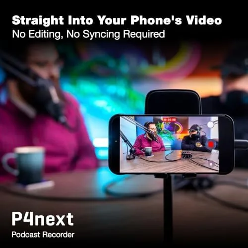 The Zoom PodTrak P4next Podcast Recorder with 4 Inputs + AI compared in context