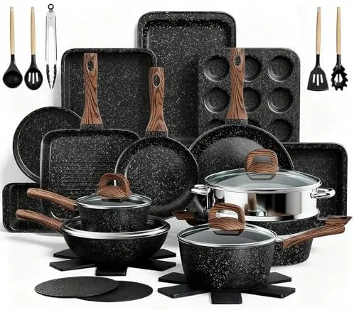 31 Piece Nonstick Cookware and Bakeware Set Review: A Kitchen in One Box