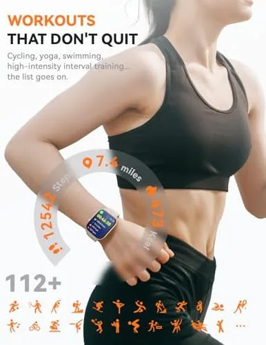 Detail shot of the Smart Watches for Women Men, Fitness Tracker Watch with 110 features