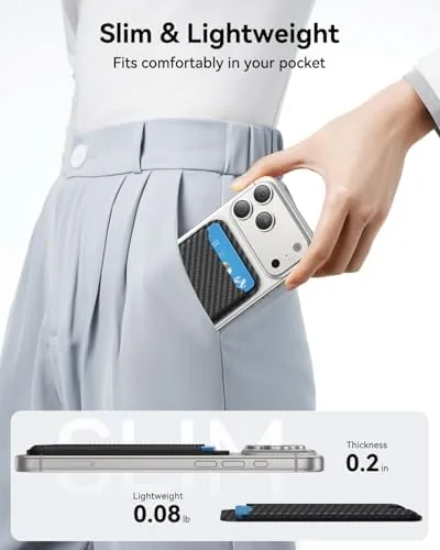 Close look at the TWZKG for MagSafe Wallet, 3 Cards Holder, Slim Magnetic Phone build quality