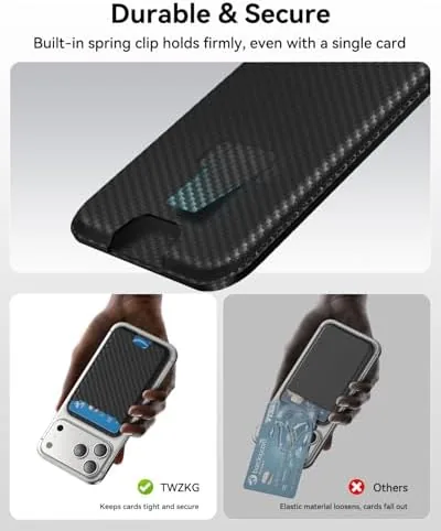 The TWZKG for MagSafe Wallet, 3 Cards Holder, Slim Magnetic Phone compared in context