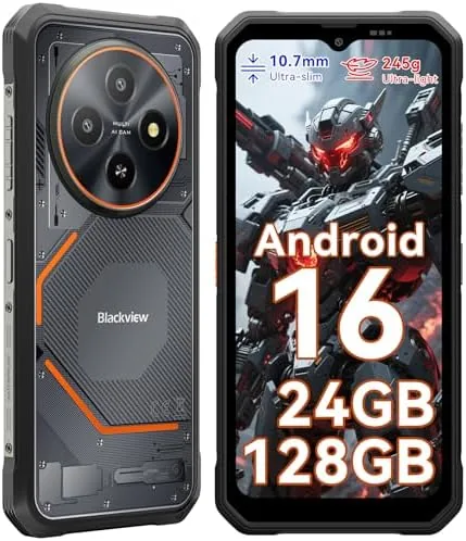 Blackview Fort 2 Rugged Phone Android 16, 10.7mm Ultra-Thin Rugged Smartphone Unlocked, 24GB + Review: Tested and Rated