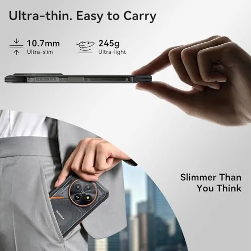 Close look at the Blackview Fort 2 Rugged Phone Android 16, 10.7mm Ultra-Thin Rugged build quality